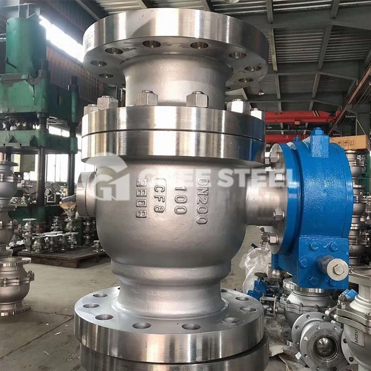 trunnion type ball valve