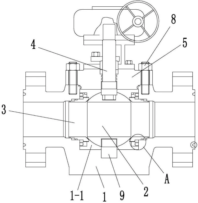 Trunnion Mounted Ball valve Drawing Trunnion Mounted Ball valve Drawing