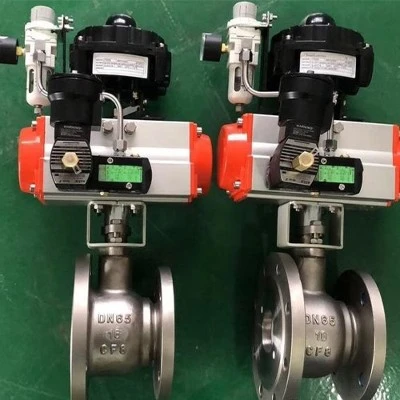 Pneumatic discharge ball valve Pneumatic discharge ball valve