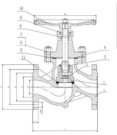 globe valve drawning globe valve drawning